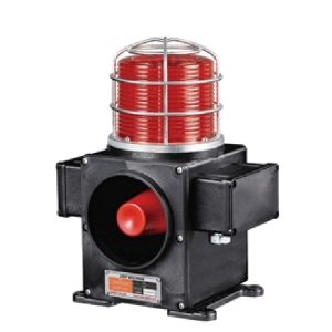 Qlight SCDFL-WS-220-R-P | Rood | LED Waarschuwingslicht + Sirene